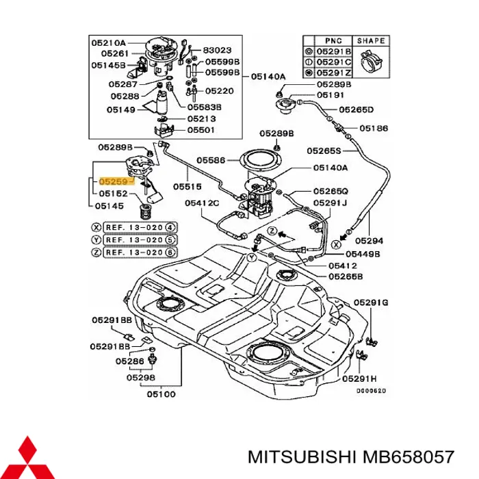 MB658057 Mitsubishi