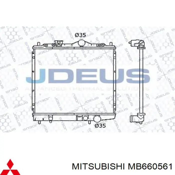 MB660561 Mitsubishi radiador