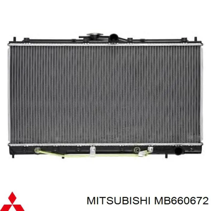 MB660672 Mitsubishi radiador refrigeración del motor