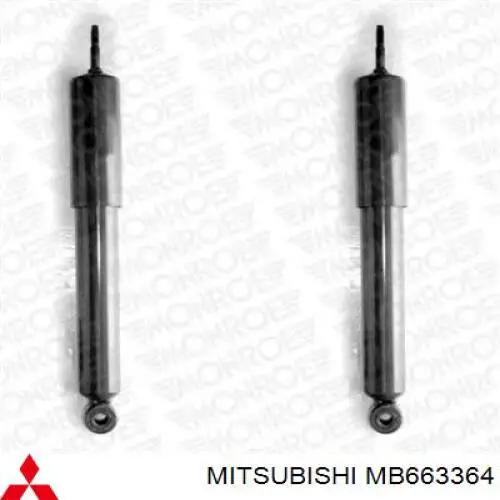 Amortiguador trasero Mitsubishi MB663364 precio, desde 37,65 EUR