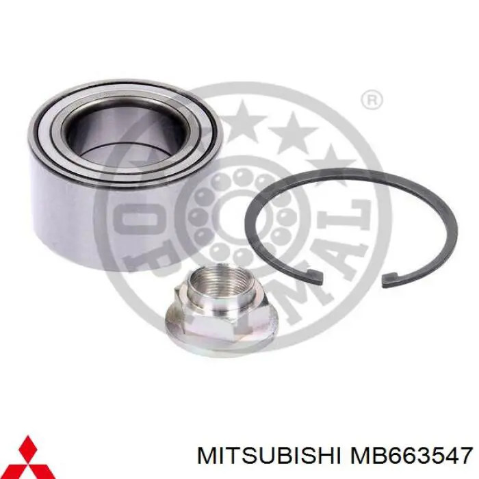 Cojinete de cubo delantero Mitsubishi MB663547 precio, desde 21,21 EUR
