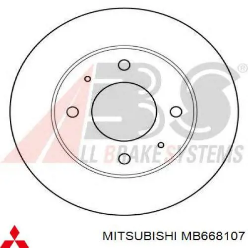 MB668107 Mitsubishi disco de freno delantero