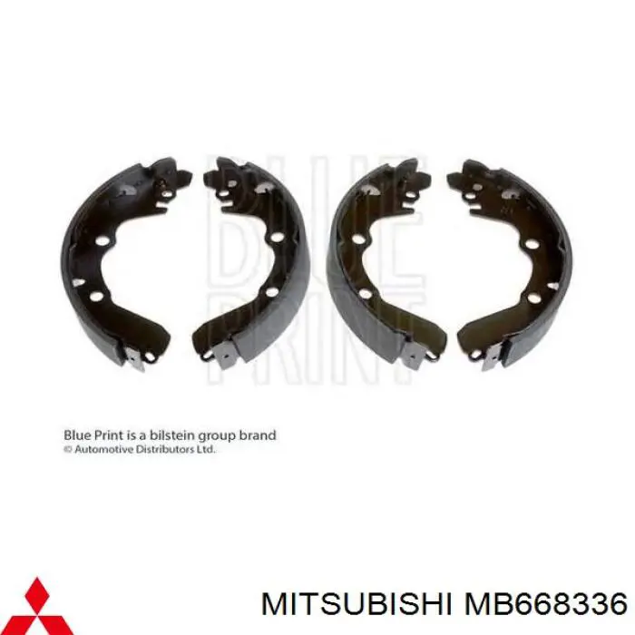 MB668336 Mitsubishi zapatas de frenos de tambor traseras