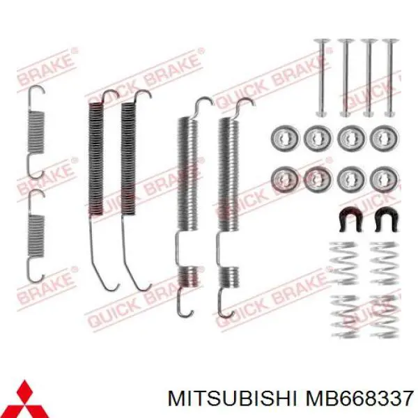 Zapatas de freno MB668338 Mitsubishi