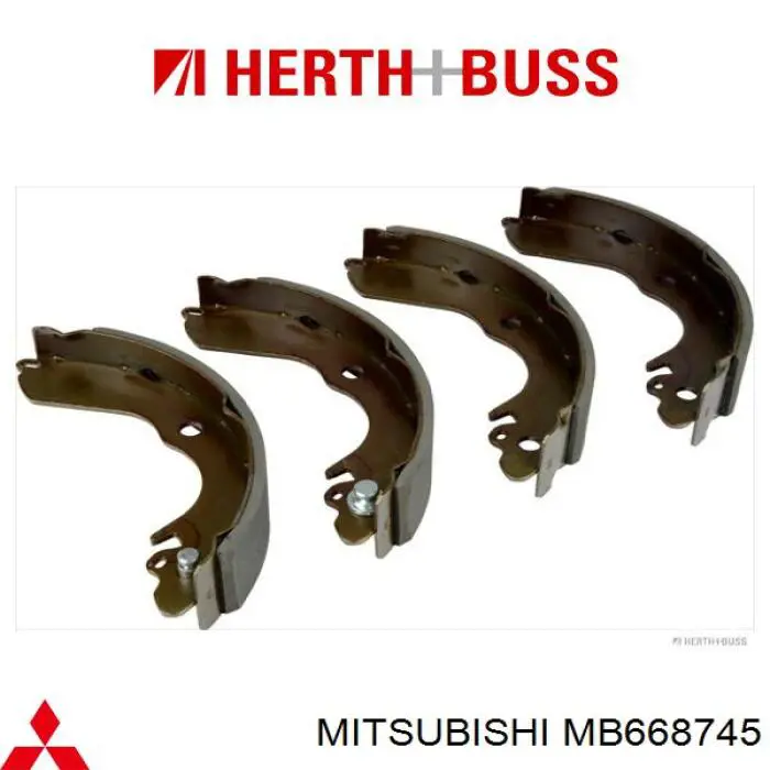 Zapatas de freno de tambor traseras Mitsubishi MB668745 precio, desde 19,45 EUR