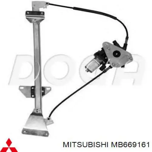 Mecanismo alzacristales, puerta delantera izquierda Mitsubishi Pajero II Canvas Top (V2W, V4W)