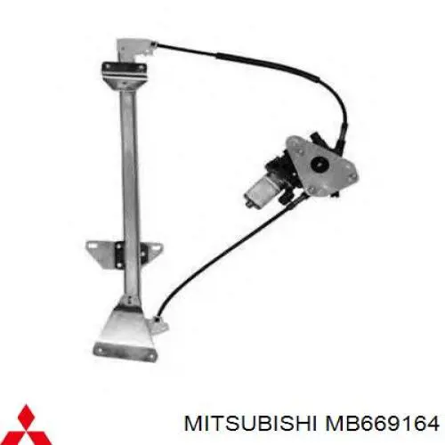 MB669164 Mitsubishi Mecanismo levanta, puerta delantera derecha