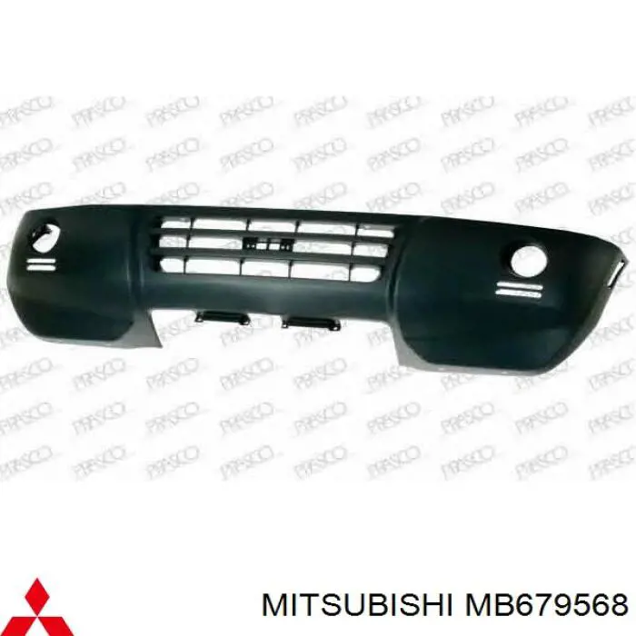 Parachoques delantero Mitsubishi Pajero II Canvas Top (V2W, V4W)