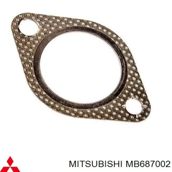 MB687002 Mitsubishi junta, tubo de escape silenciador