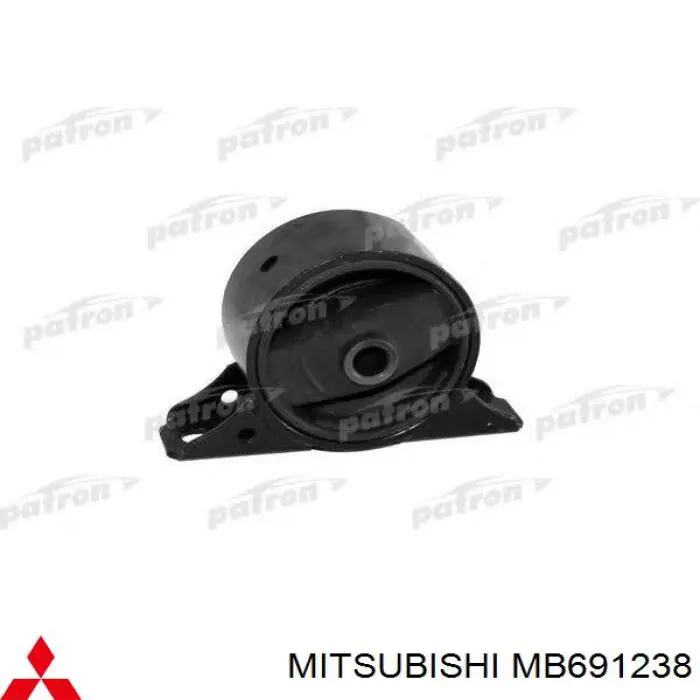 MB691238 Mitsubishi soporte de motor trasero