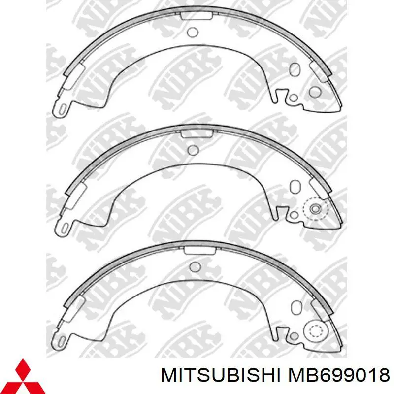Zapatas de freno MB699018 Mitsubishi