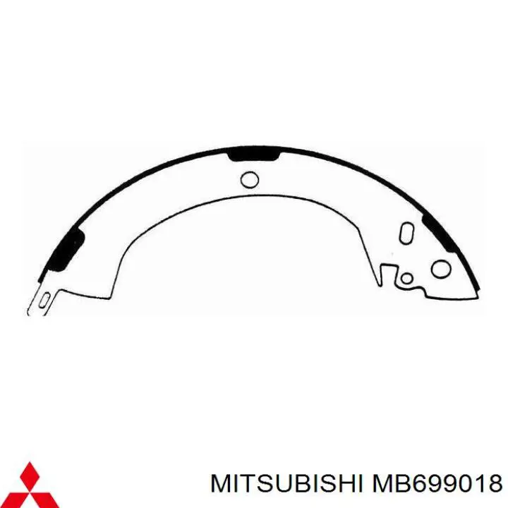 Zapatas de freno de tambor traseras Mitsubishi MB699018 precio, desde 33,86 EUR
