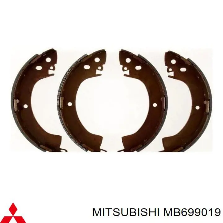 MB699019 Mitsubishi zapatas de frenos de tambor traseras