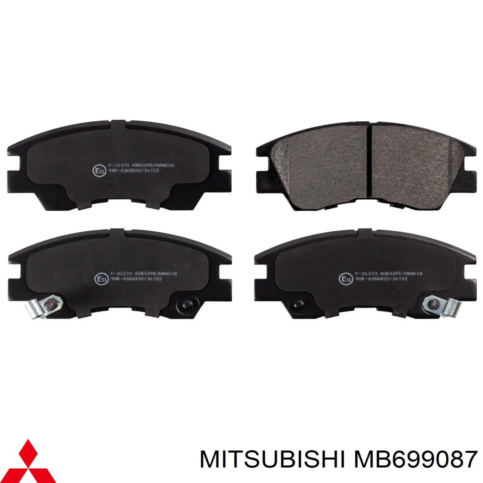 MB699087 Mitsubishi pastillas de freno delanteras