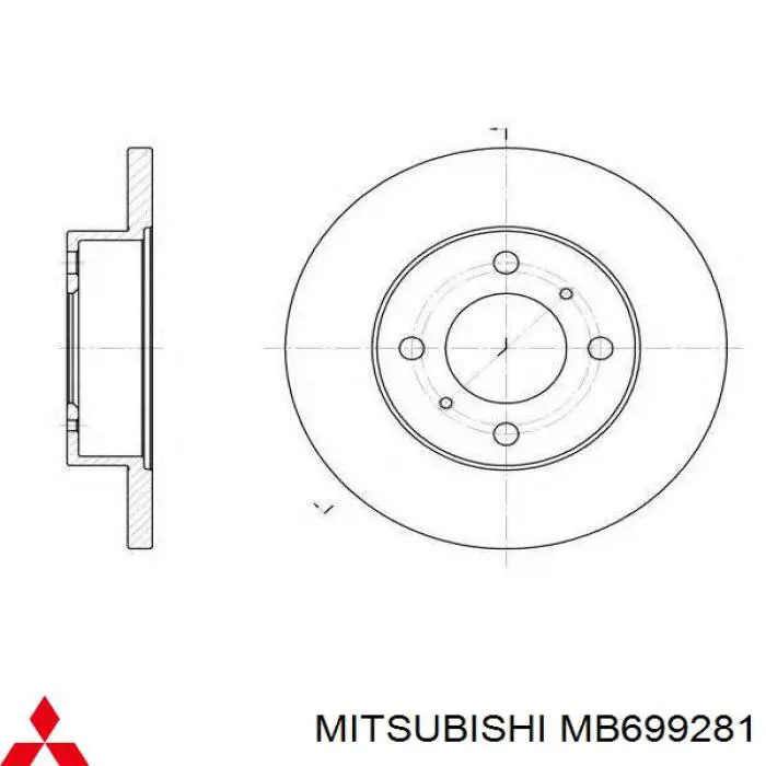 MB699281 Mitsubishi Discos