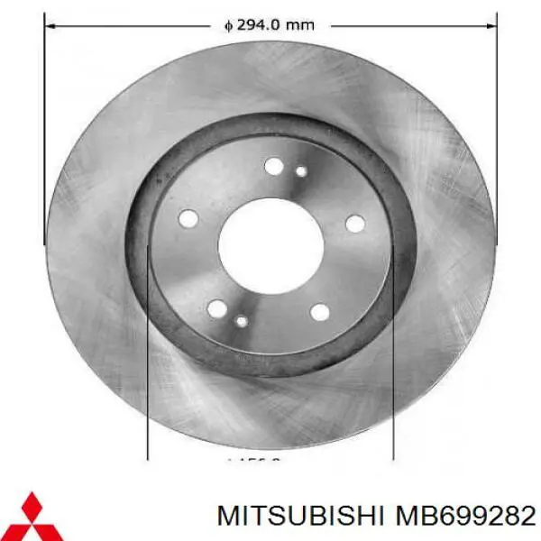Disco de freno MB699282 Mitsubishi