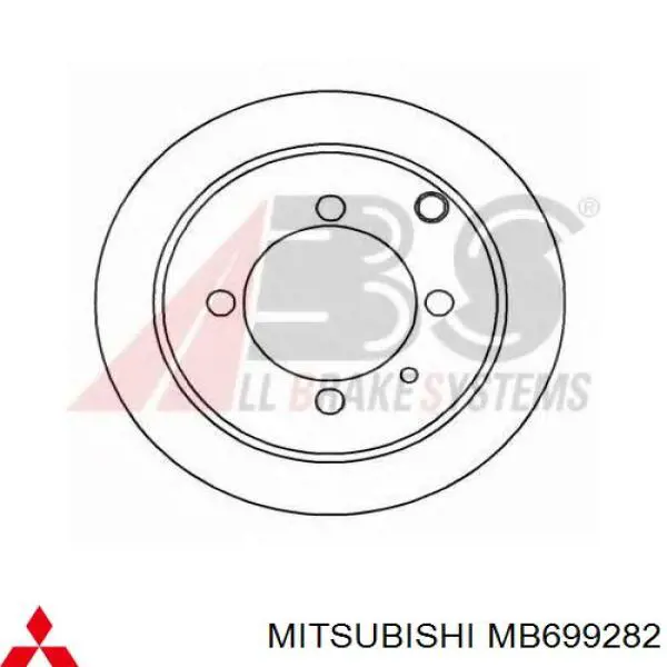 Frenos delanteros Mitsubishi MB699282 precio, desde 27,65 EUR