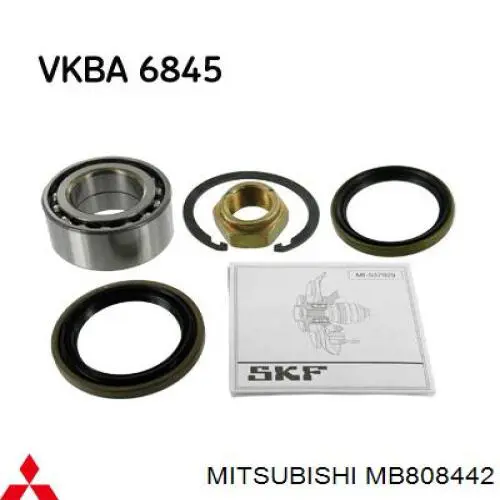 MB808442 Mitsubishi Rodamientos de rueda delantero
