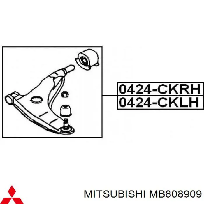 Silentblock de brazo de suspensión Mitsubishi MB808909 precio, desde 6,04 EUR