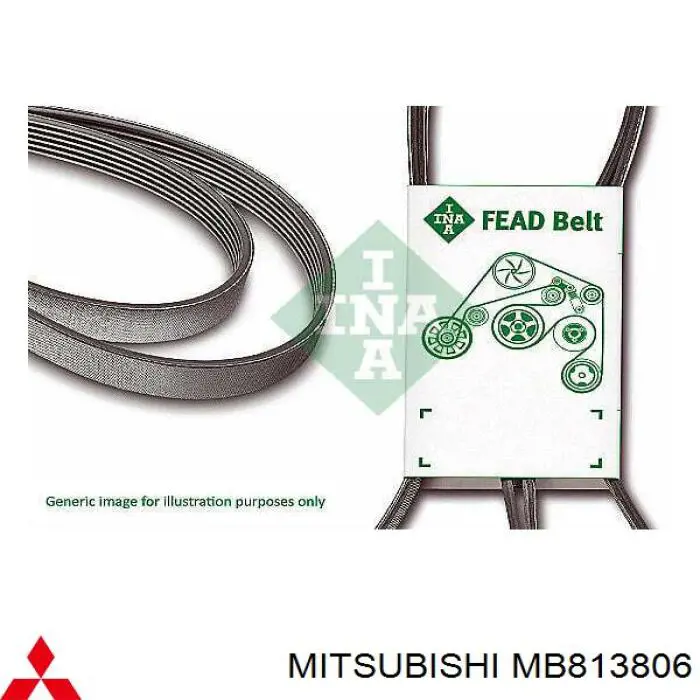 MB813806 Mitsubishi correa trapezoidal
