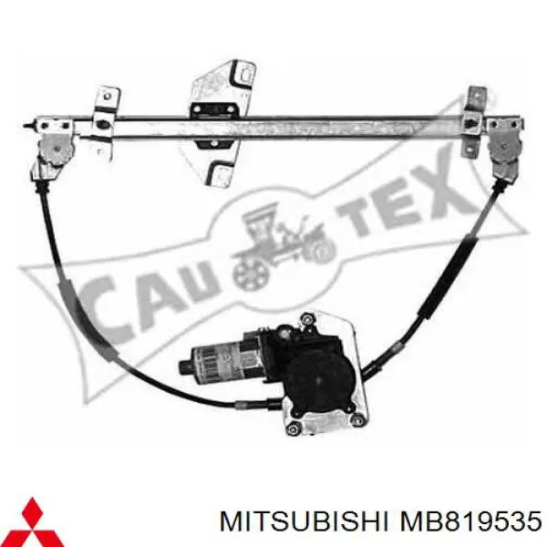 MB819535 Mitsubishi mecanismo de elevalunas, puerta delantera izquierda