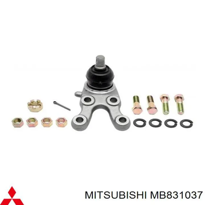 MB831037 Mitsubishi rótula de suspensión inferior izquierda