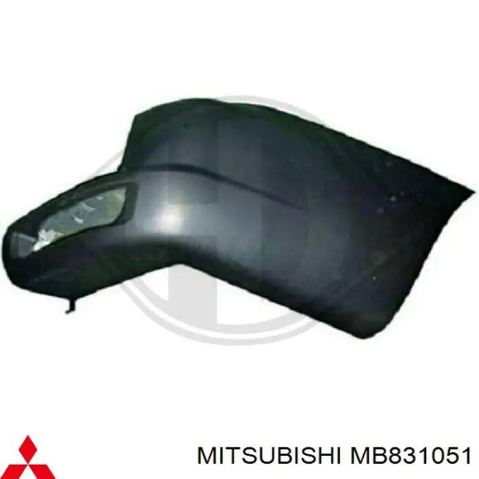 MB831051 Mitsubishi parachoques trasero, parte izquierda