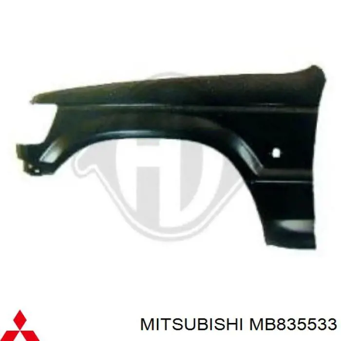 Guardabarros delantero izquierdo para Mitsubishi Pajero (V2W, V4W)