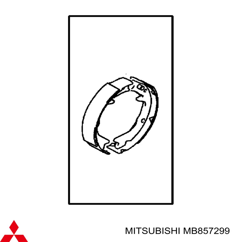 Comprar MB857299 Mitsubishi Muelle de presión de las zapatas de freno traseras