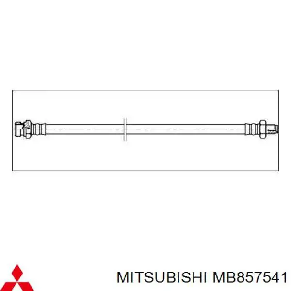 MB857541 Mitsubishi latiguillo de freno delantero