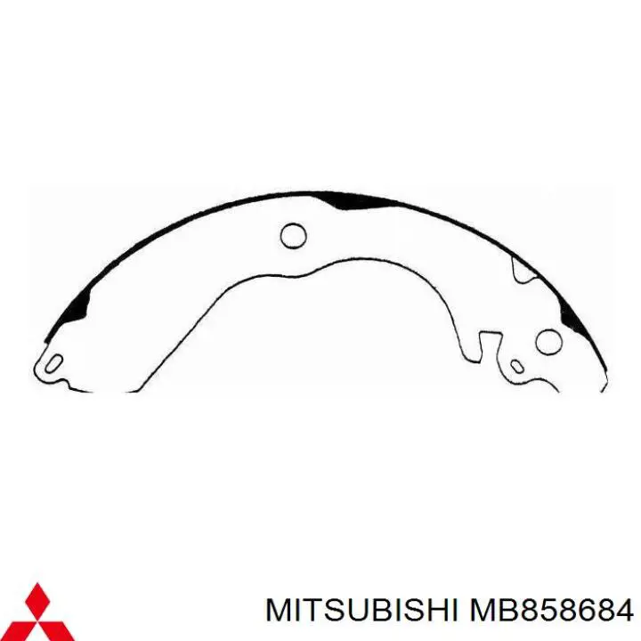 MB858684 Mitsubishi Zapatas de freno de tambor traseras