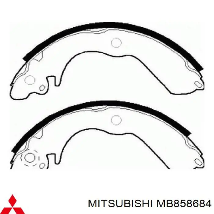 Zapatas de freno de tambor traseras Mitsubishi MB858684 precio, desde 19,45 EUR
