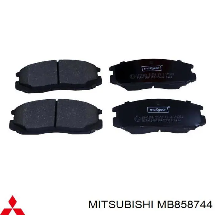 MB858744 Mitsubishi pastillas de freno delanteras