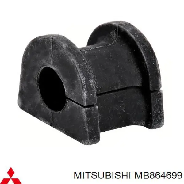 Buje de barra estabilizadora delantera MB864698 Mitsubishi