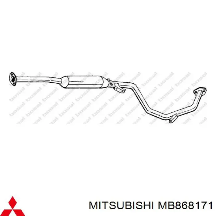 MB868171 Mitsubishi silenciador del medio