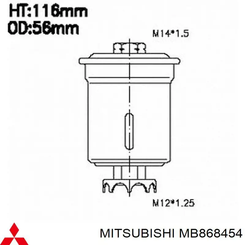 Filtro de combustible MB868454 Mitsubishi