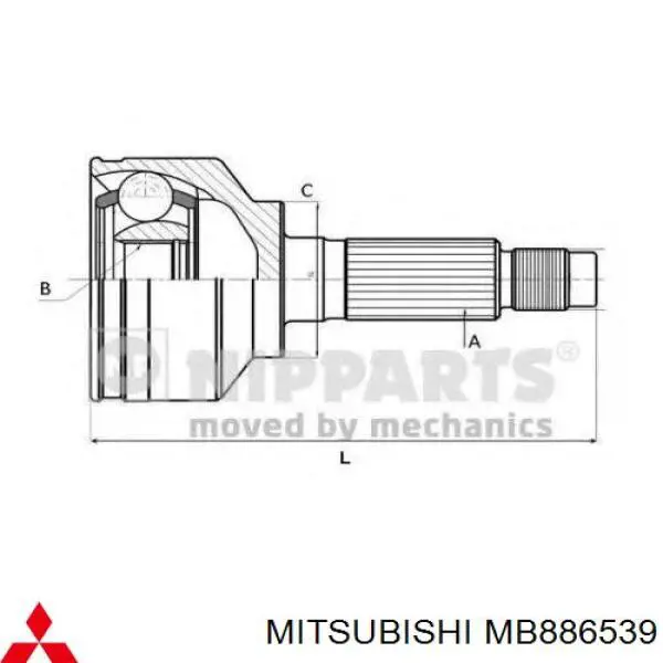 MB886539 Mitsubishi junta homocinética exterior delantera