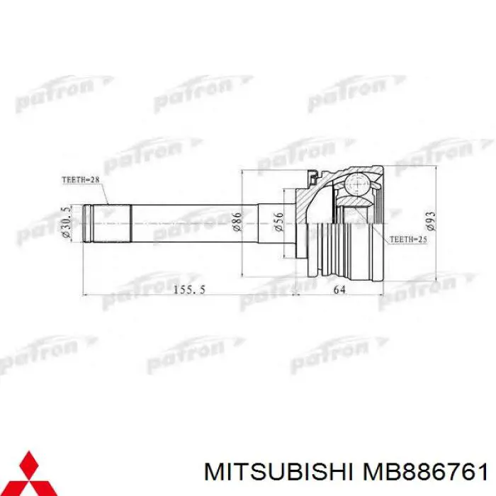 MB886761 Mitsubishi