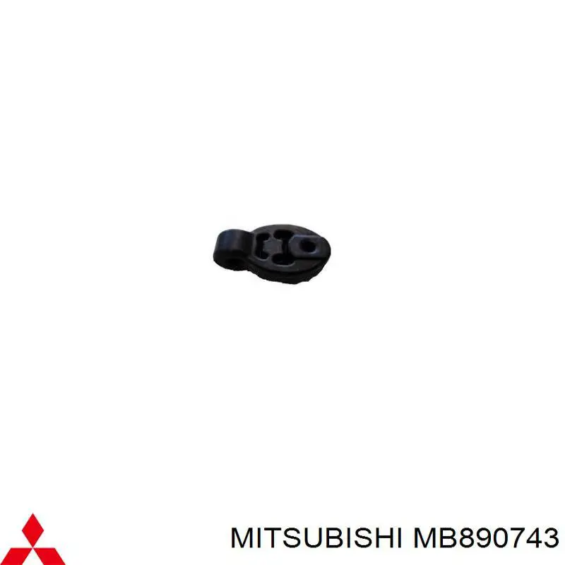 MMB890743 Mitsubishi soporte, silenciador