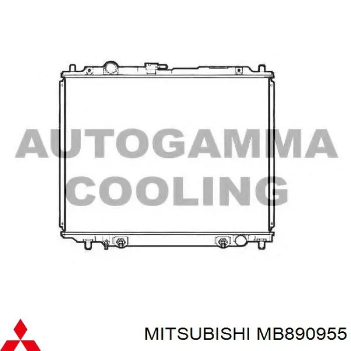 MB890955 Mitsubishi radiador