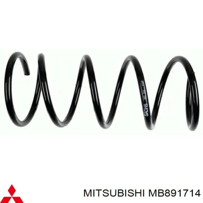 Muelle de suspensión eje delantero para Mitsubishi Colt (CAA)
