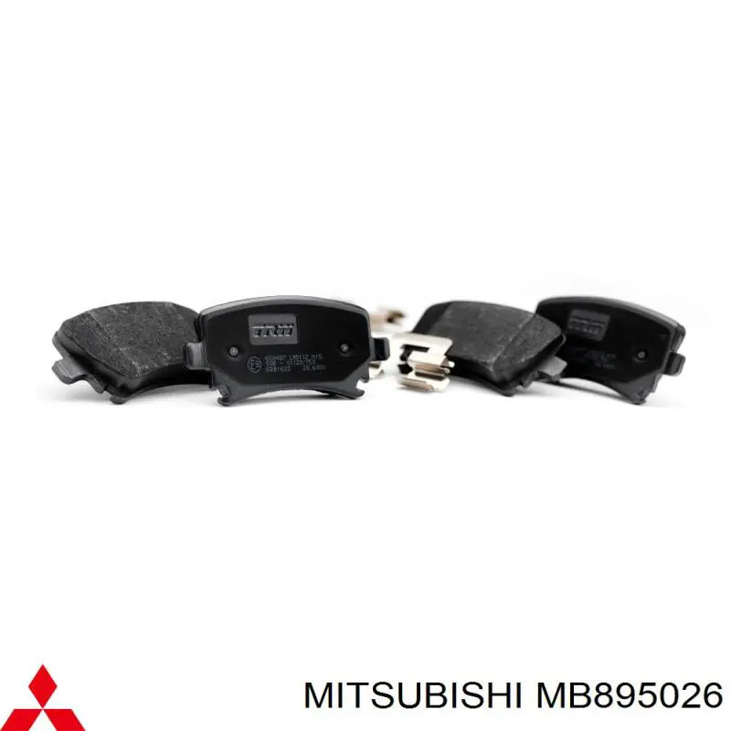 MB895026 Mitsubishi pastillas de freno traseras