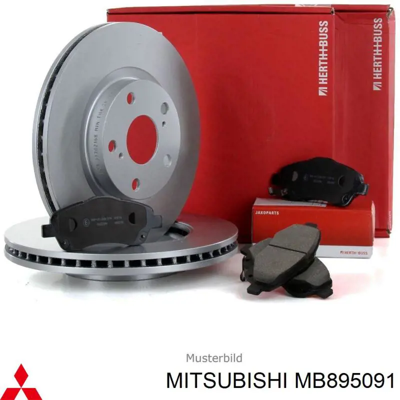MB895091 Mitsubishi pastillas de freno delanteras