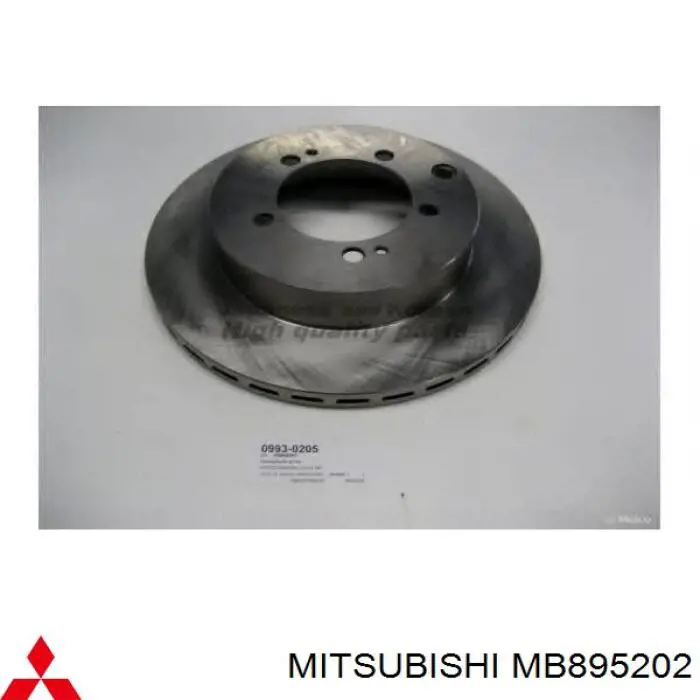 MB895202 Mitsubishi disco de freno trasero