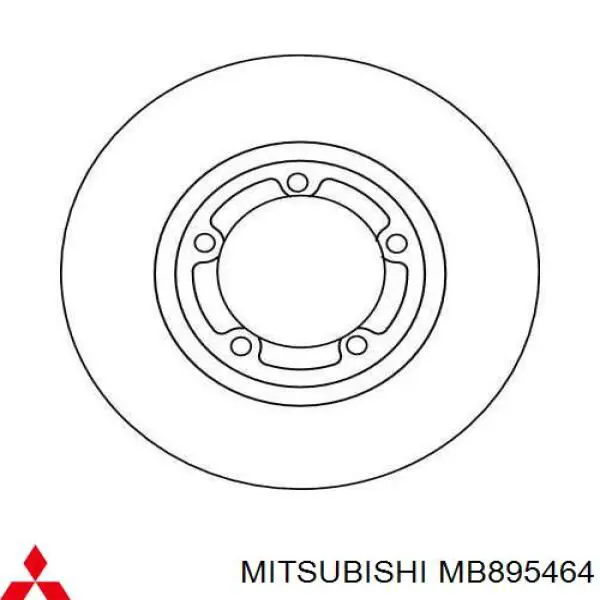 Disco de freno delantero Mitsubishi MB895464