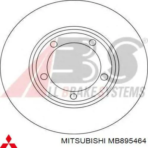 MB895464 Mitsubishi freno de disco delantero