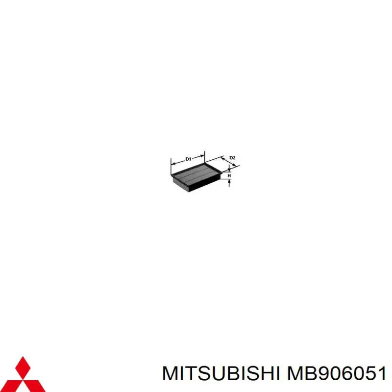 MB906051 Mitsubishi filtro de aire