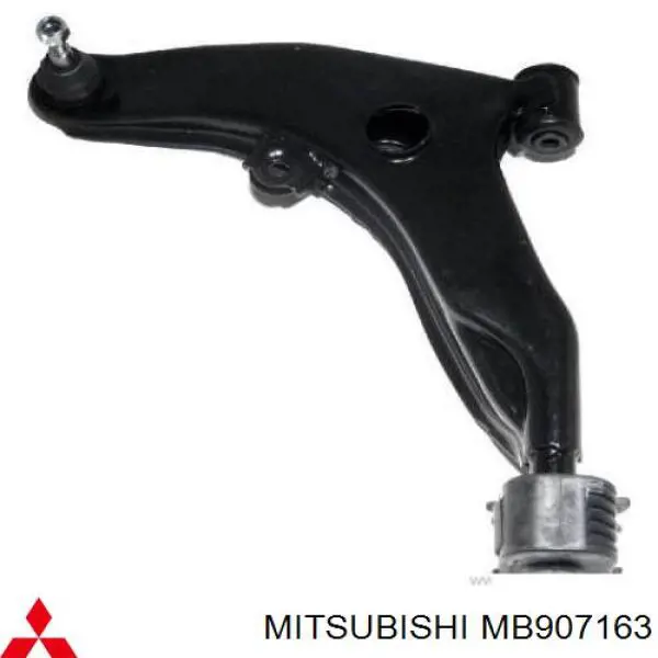 MB907163 Mitsubishi barra oscilante, suspensión de ruedas delantera, inferior izquierda