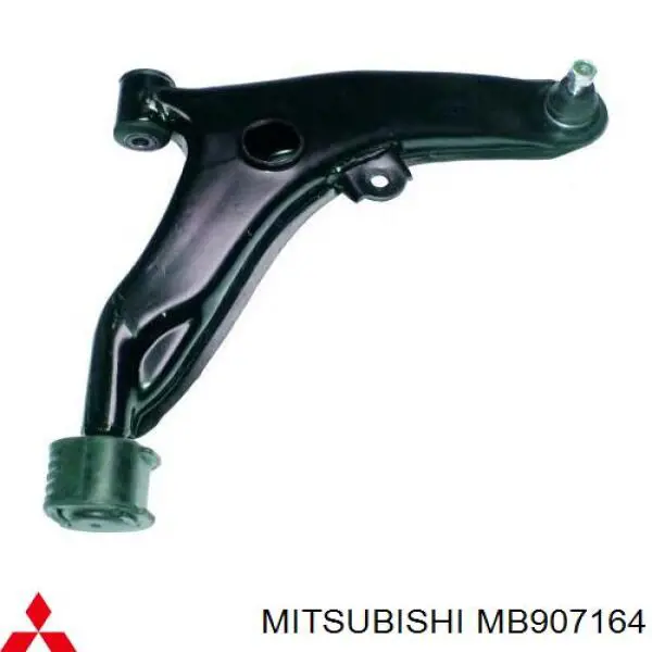 MB907164 Mitsubishi barra oscilante, suspensión de ruedas delantera, inferior derecha