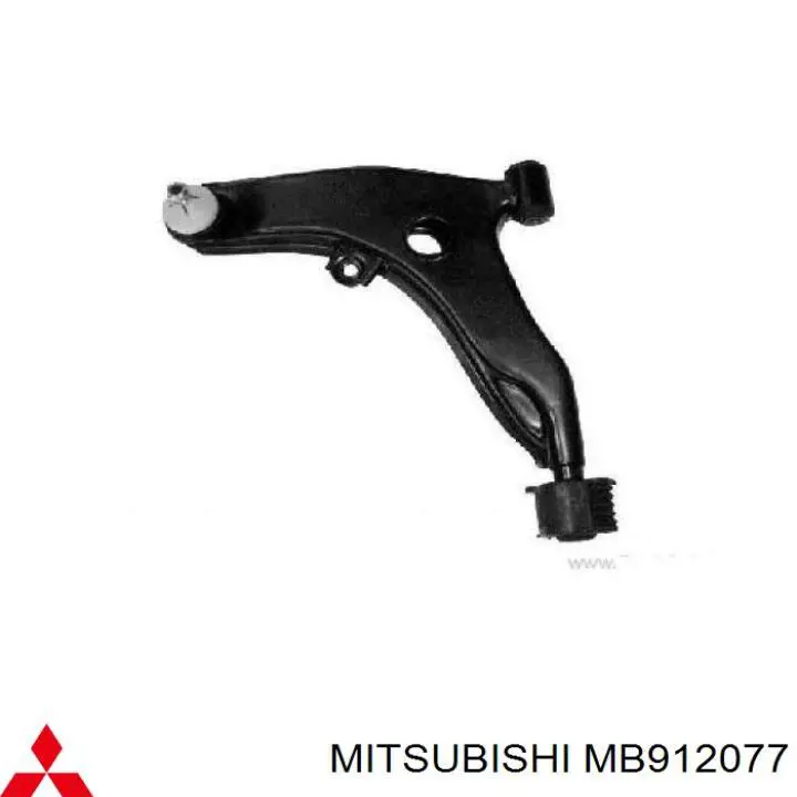 MB912077 Mitsubishi barra oscilante, suspensión de ruedas delantera, inferior izquierda